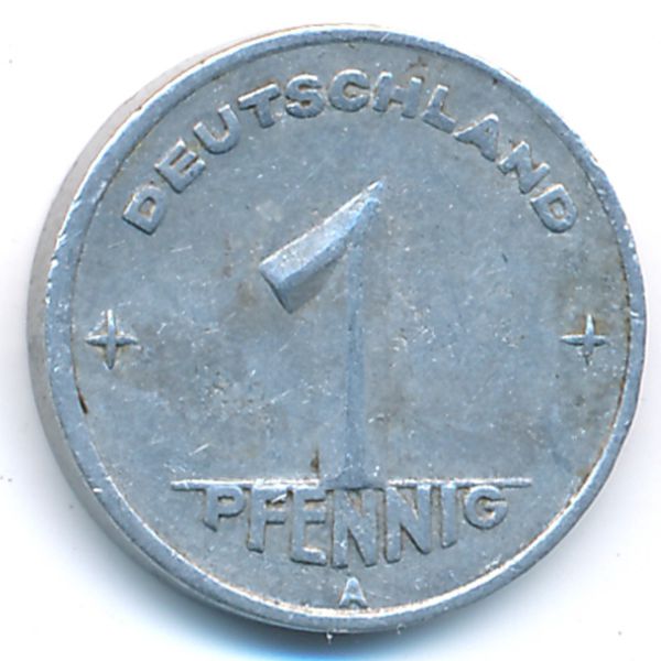 ГДР, 1 пфенниг (1948 г.)
