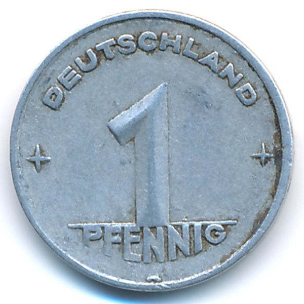 ГДР, 1 пфенниг (1948 г.)