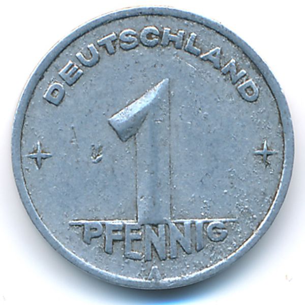 ГДР, 1 пфенниг (1949 г.)