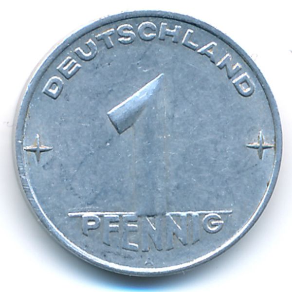 ГДР, 1 пфенниг (1953 г.)