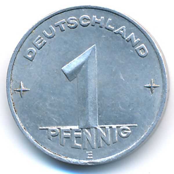 ГДР, 1 пфенниг (1953 г.)