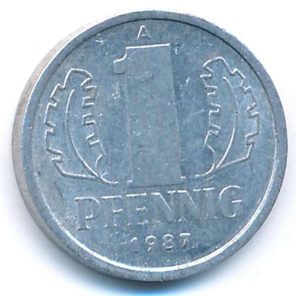 ГДР, 1 пфенниг (1987 г.)