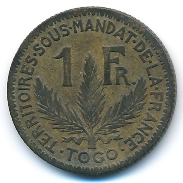 Того, 1 франк (1924 г.)