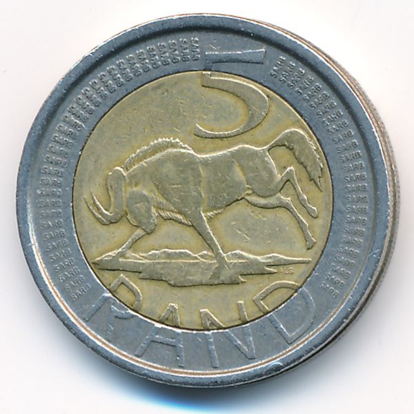ЮАР, 5 рэндов (2005 г.)