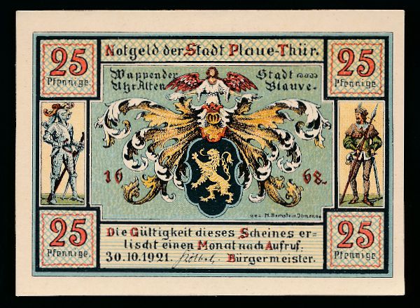 Нотгельды Германии, 25 пфеннигов (1921 г.)