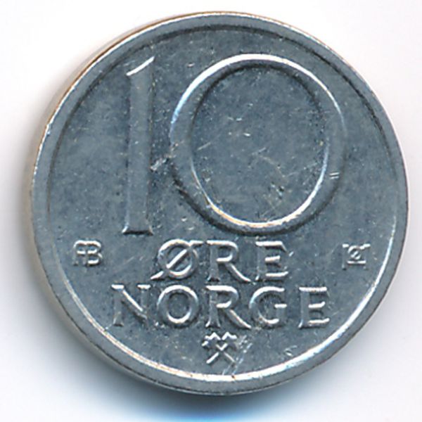 Норвегия, 10 эре (1977 г.)