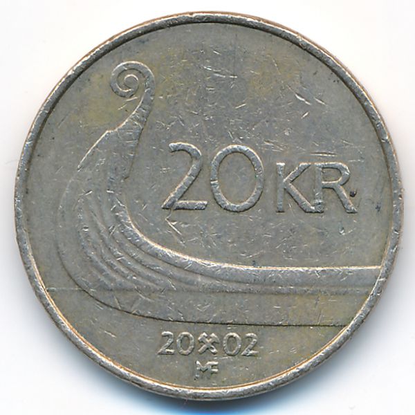 Норвегия, 20 крон (2002 г.)