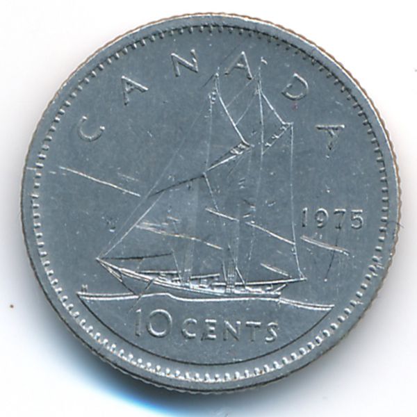 Канада, 10 центов (1975 г.)