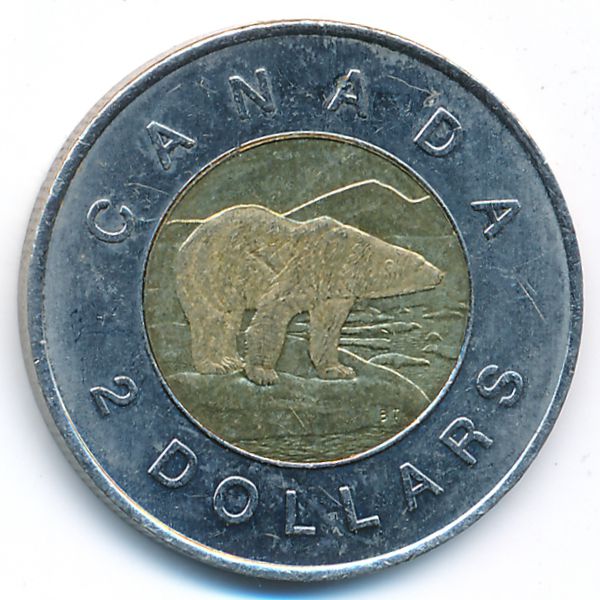 Канада, 2 доллара (1996 г.)