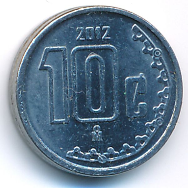 Мексика, 10 сентаво (2012 г.)
