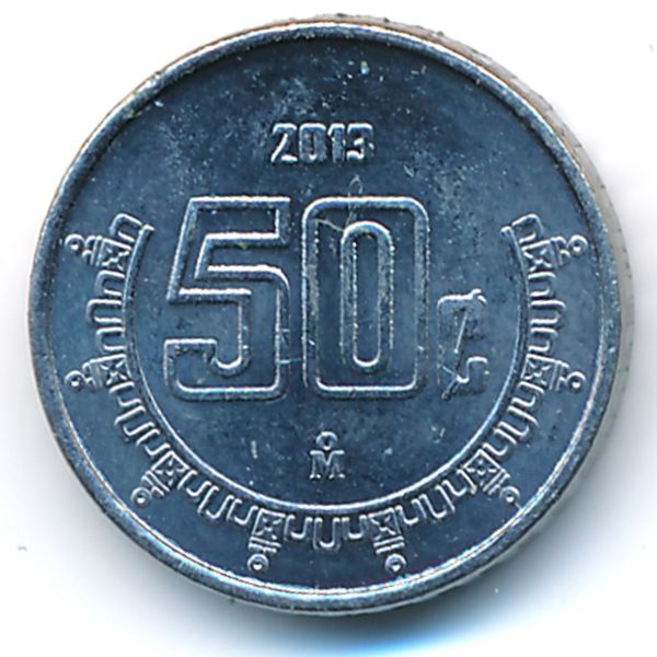 Мексика, 50 сентаво (2013 г.)