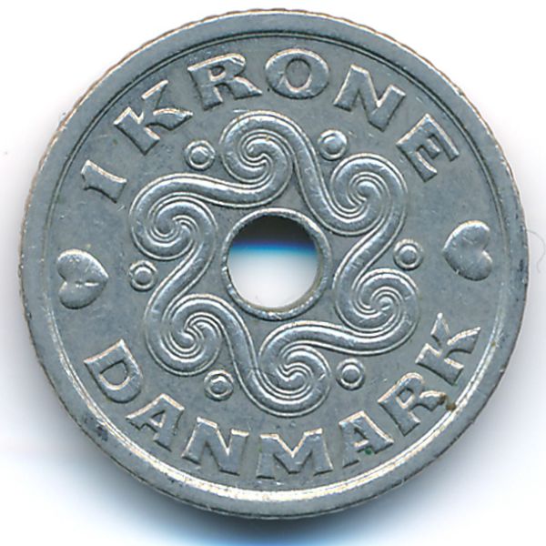 Дания, 1 крона (1995 г.)