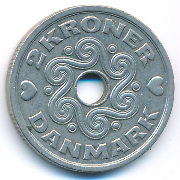 Дания, 2 кроны (1994 г.)