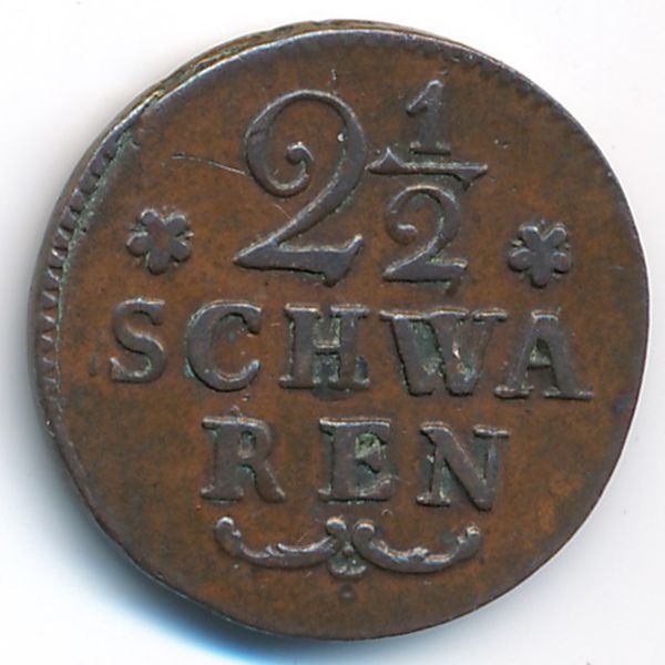 Бремен, 2 1/2 шварена (1802 г.)