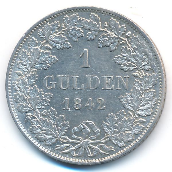 Бавария, 1 гульден (1842 г.)