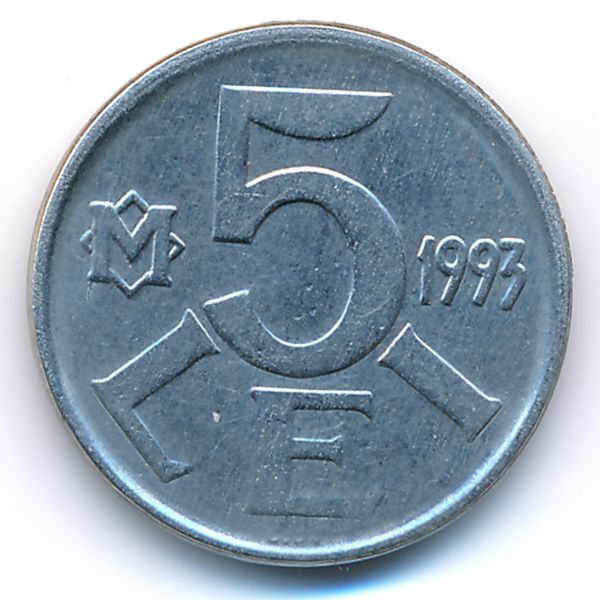 Молдавия, 5 леев (1993 г.)
