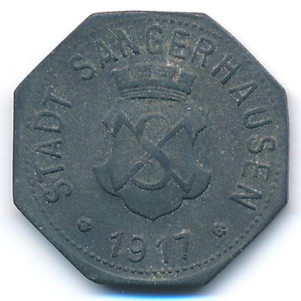 Зангерхаузен., 5 пфеннигов (1917 г.)
