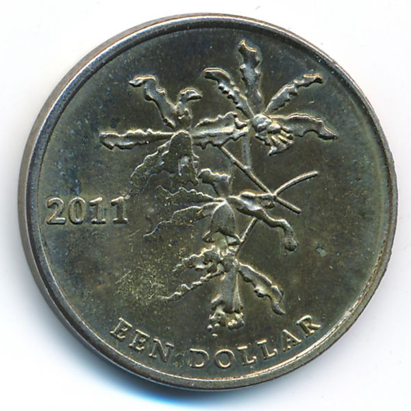 Остров Бонайре., 1 доллар (2011 г.)