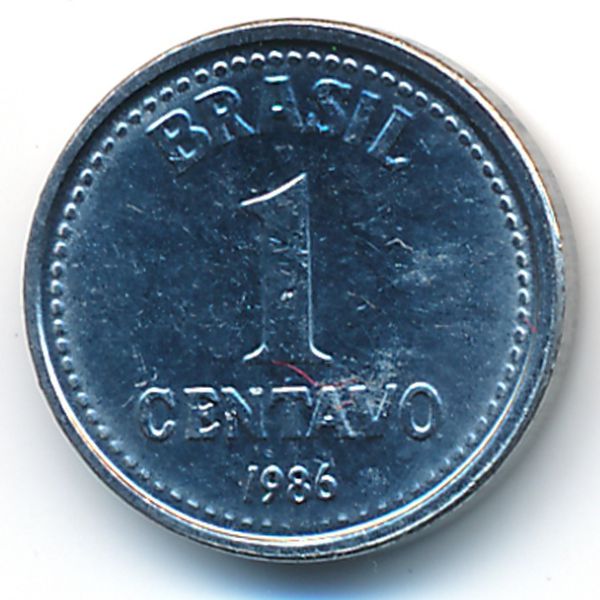 Бразилия, 1 сентаво (1986 г.)