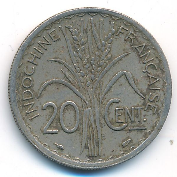 Французский Индокитай, 20 центов (1939 г.)