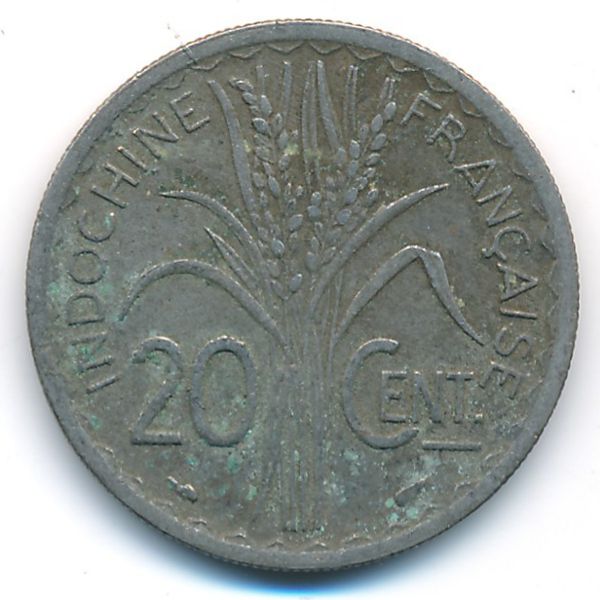 Французский Индокитай, 20 центов (1939 г.)
