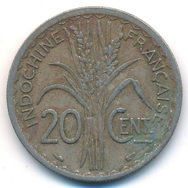 Французский Индокитай, 20 центов (1939 г.)