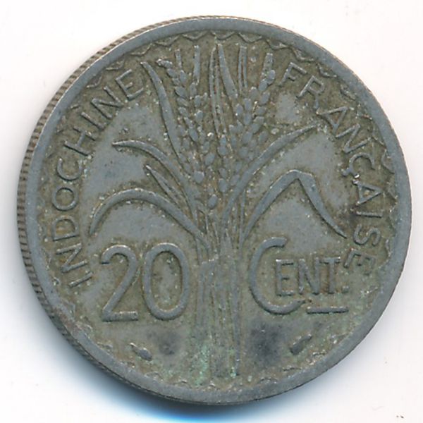 Французский Индокитай, 20 центов (1939 г.)