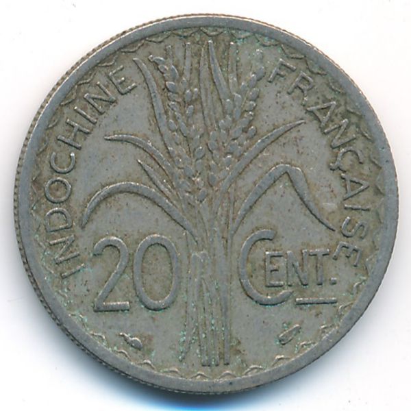 Французский Индокитай, 20 центов (1939 г.)
