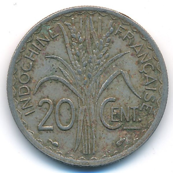 Французский Индокитай, 20 центов (1939 г.)
