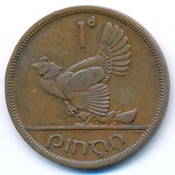 Ирландия, 1 пенни (1948 г.)