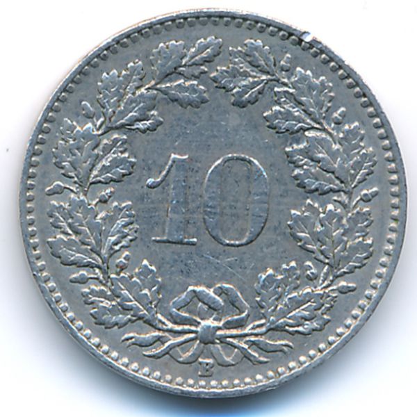 Швейцария, 10 раппенов (1962 г.)