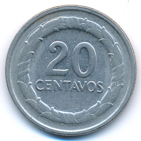 Колумбия, 20 сентаво (1968 г.)