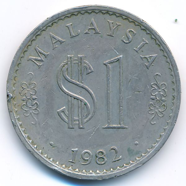 Малайзия, 1 ринггит (1982 г.)