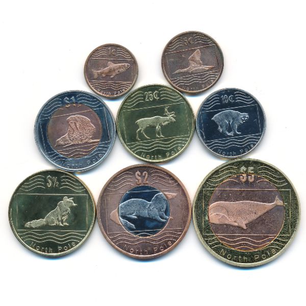 Северный Полюс., Набор монет (2012 г.)