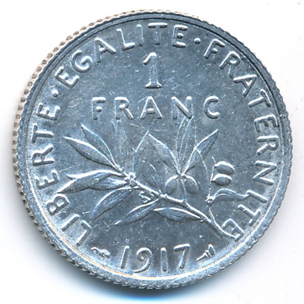 Франция, 1 франк (1917 г.)