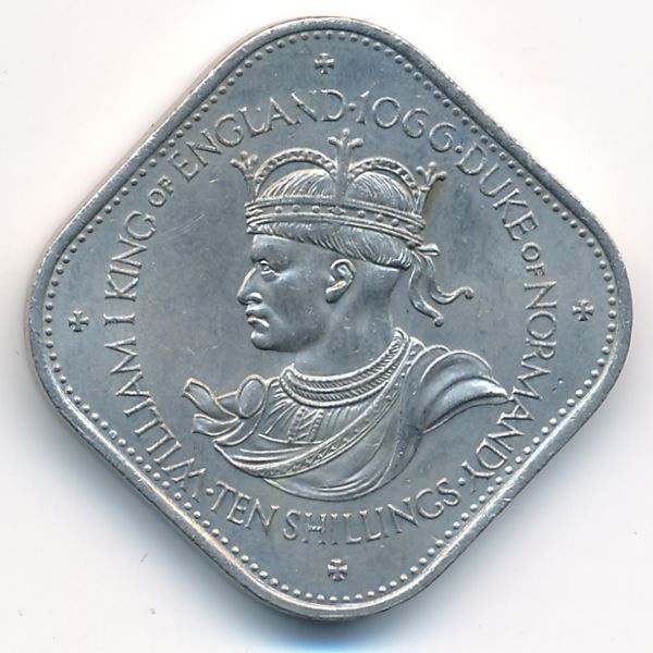 Гернси, 10 шиллингов (1966 г.)