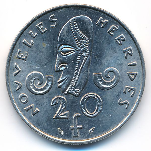 Новые Гебриды, 20 франков (1975 г.)