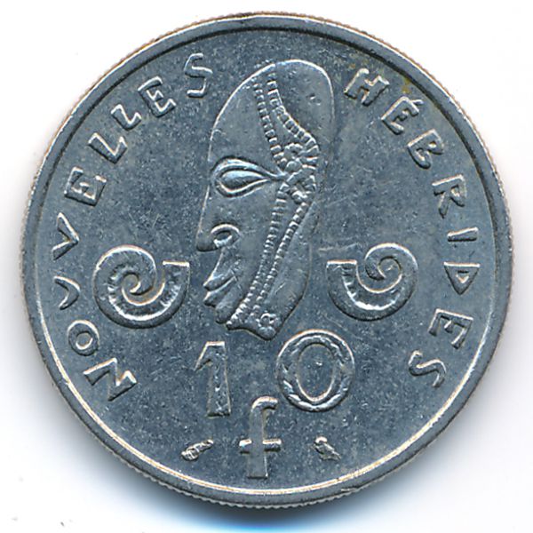 Новые Гебриды, 10 франков (1973 г.)
