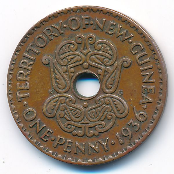 Новая Гвинея, 1 пенни (1936 г.)