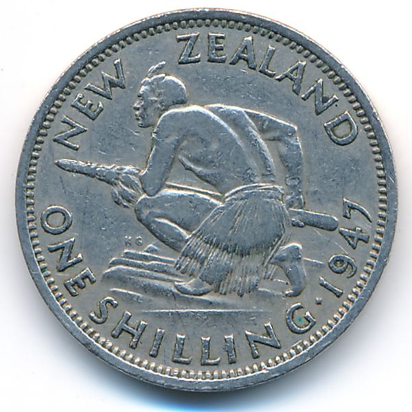 Новая Зеландия, 1 шиллинг (1947 г.)