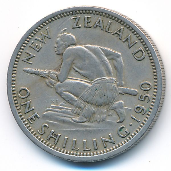 Новая Зеландия, 1 шиллинг (1950 г.)