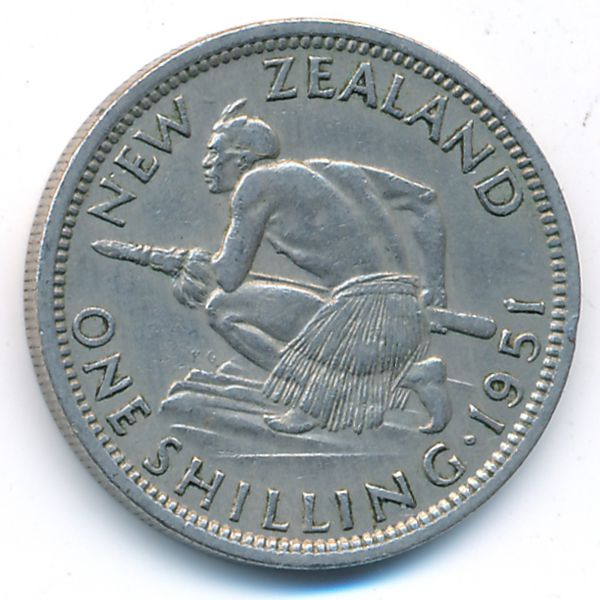 Новая Зеландия, 1 шиллинг (1951 г.)