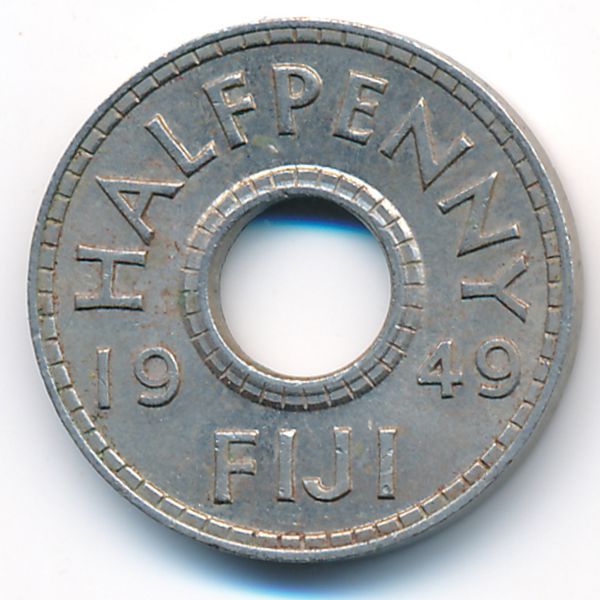 Фиджи, 1/2 пенни (1949 г.)