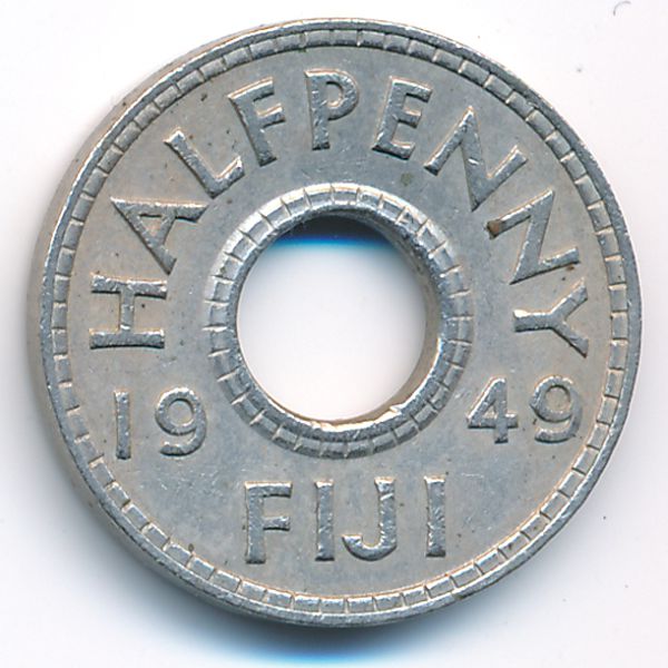 Фиджи, 1/2 пенни (1949 г.)