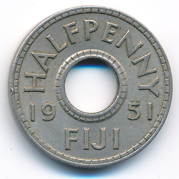 Фиджи, 1/2 пенни (1951 г.)
