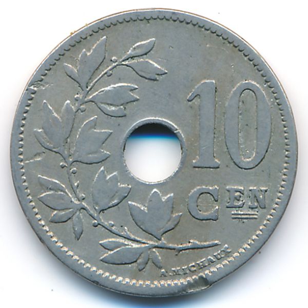 Бельгия, 10 сентим (1904 г.)