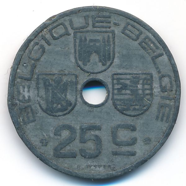Бельгия, 25 сентим (1942 г.)