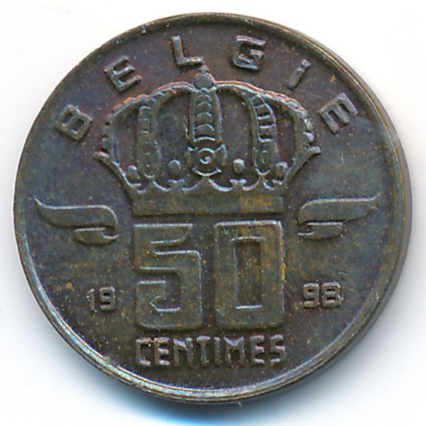Бельгия, 50 сентим (1998 г.)