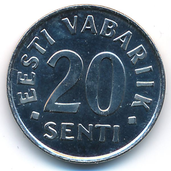 Эстония, 20 сентов (2003 г.)