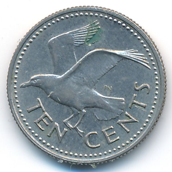 Барбадос, 10 центов (1973 г.)